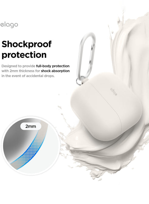 elago Samsung Galaxy Buds 3 / 3 PRO Case Silicone Hang with Carabiner